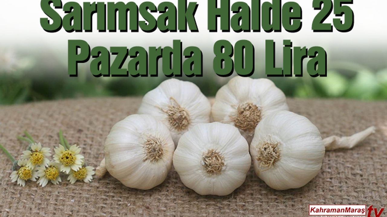 Sarımsak Halde 25 Pazarda 80 Lira