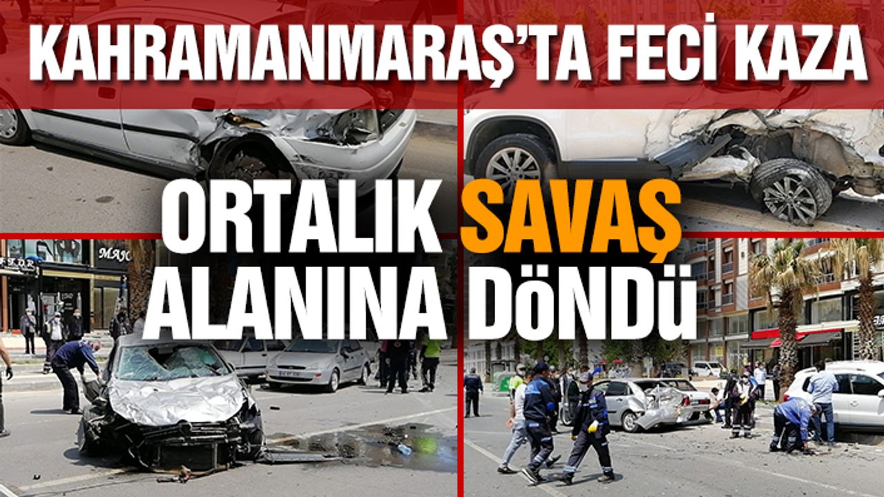 Kahramanmaraş'ta Binevler Kavşağı’nda 5 Aracı Biçti