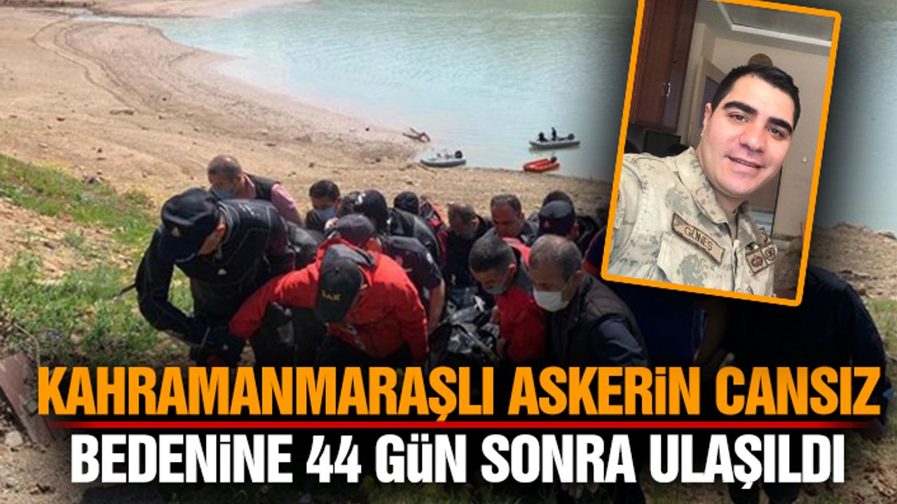 Munzur Çayında Kaybolan Kahramanmaraşlı Askerin Cansız Bedenine 44 Gün Sonra Ulaşıldı