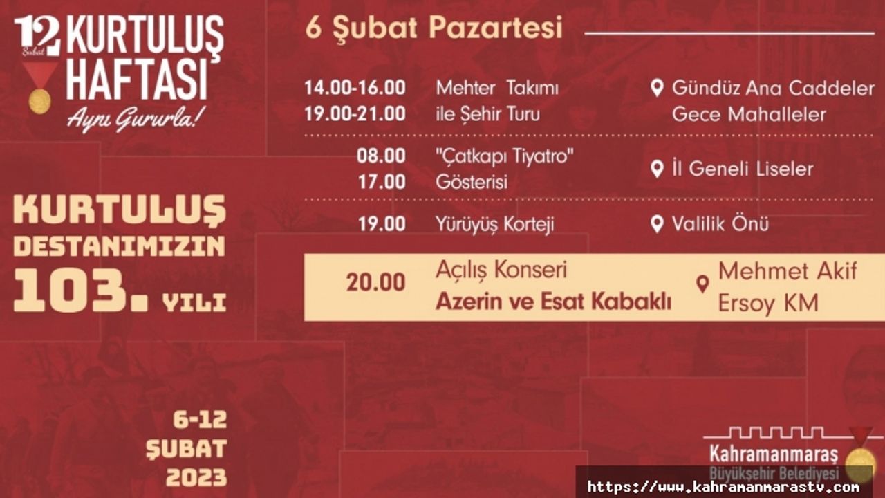 12 Şubat Kurtuluş Haftası Kutlamaları Başlıyor!