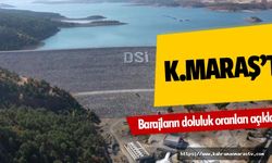 Kahramanmaraş'ta barajların doluluk oranları açıklandı