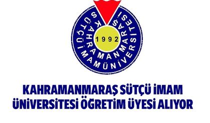 Kahramanmaraş Sütçü İmam Üniversitesi Öğretim Üyesi Alıyor