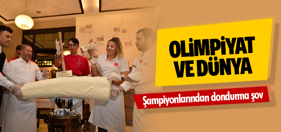 Olimpiyat ve Dünya şampiyonlarından dondurma şov