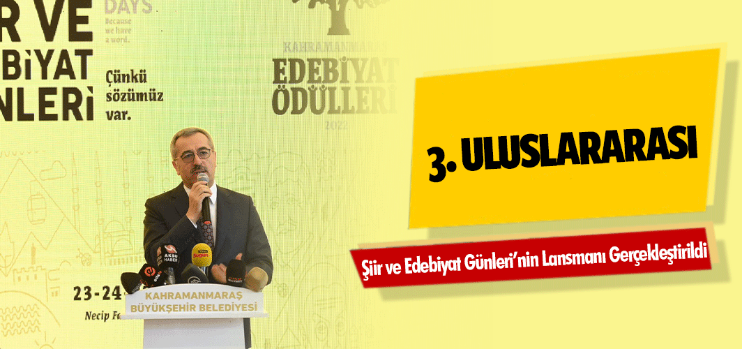 3. Uluslararası Şiir ve Edebiyat Günleri’nin Lansmanı Gerçekleştirildi