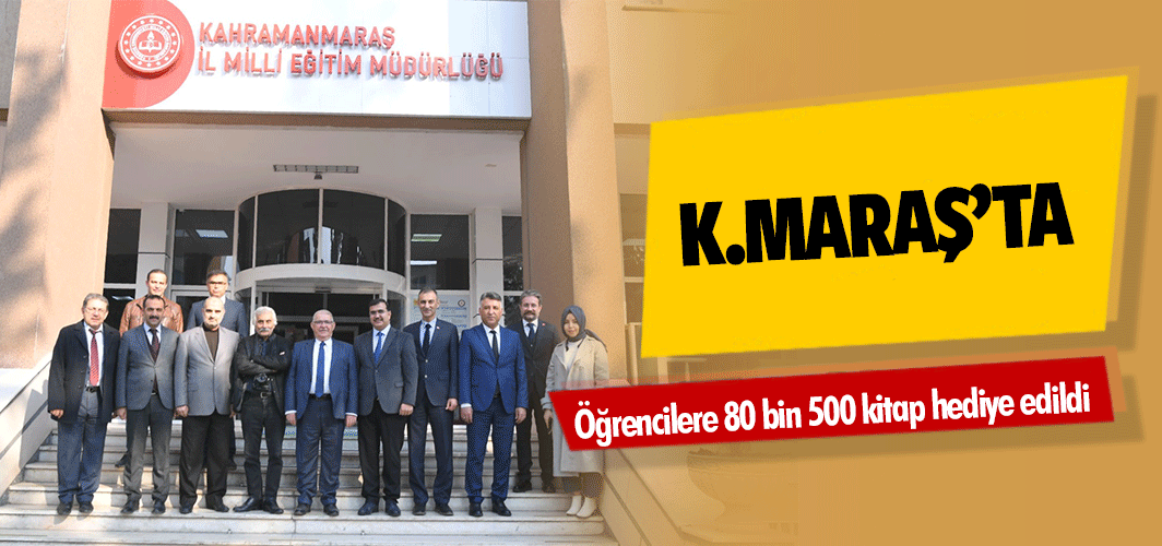 Kahramanmaraş’ta öğrencilere 80 bin 500 kitap hediye edildi