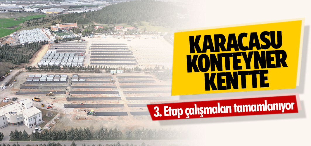 Karacasu Konteyner Kentte 3. Etap çalışmaları tamamlanıyor